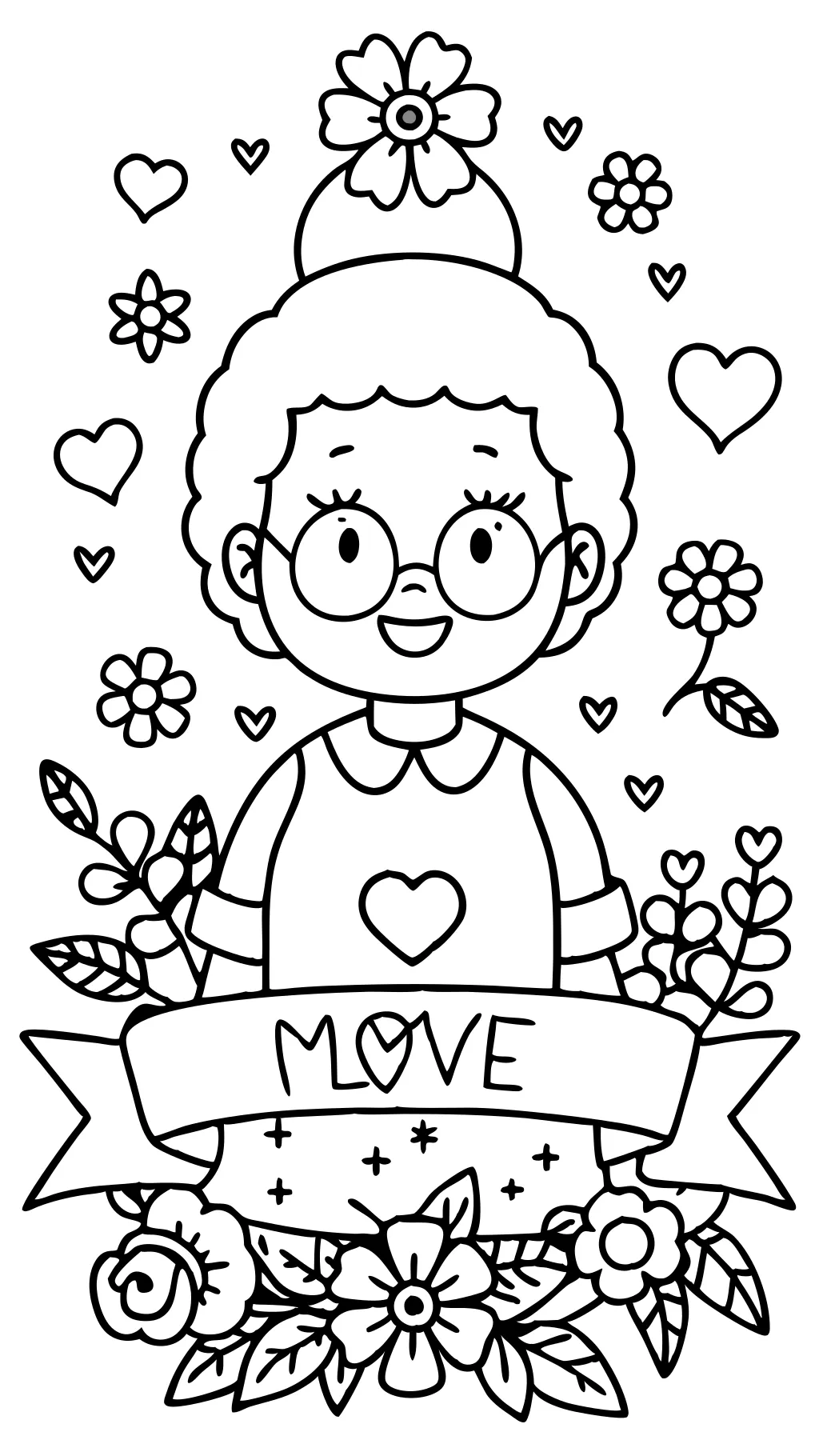 grandmother mothers day coloring pages for nona